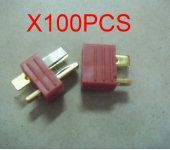100PCS New T Sharp Male and Female Dean Plugs 