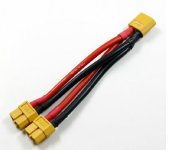 XT60 Connector 1-Male 2-Female Parallel Connection Cable XT1M2FPR 