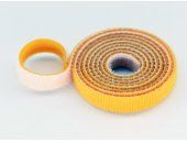 10mm Wide Velcro (loops & hooks integrated) 1 Meter - Yellow 