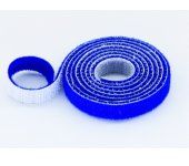 10mm Wide Velcro (loops & hooks integrated) 1 Meter Blue