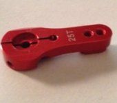 High Quality RED 25T Half Size Metal Servo Arm WJ-BB00-0017