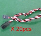 20CM Twisted Servo Extension 20PCS 