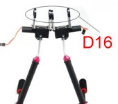 D16MM Carbon Fiber Electronic Retractable FPV Landing Skid Gear Set