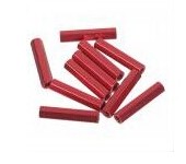 M3*35 H5 Aluminum Alloy Hexa Spacer Pillar Red 10-Pack