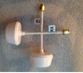 High Precision 5.8 GHz 5645MHz Ch4 Circular Polarized Antenna Pair-RP-SMA Plug