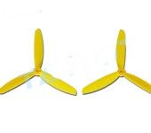 Tarot 6 inch 3-Blade Propeller CW/CCW 1-Pair Yellow TL400E4