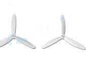 Tarot 6 inch 3-Blade Propeller CW/CCW 1-Pair White TL400E1