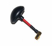 MOY 5.8G Mushroom Universal Antenna  (compatible with both RX and TX) RP-SMA, plug - Angled, Black