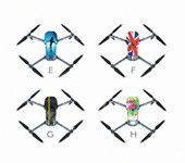 PVC Waterproof Stickers Skin Decals for Mavic Pro DJI Drone