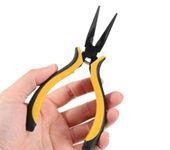 YZ-034 5.5 Inch Long Nose Pliers White Steel Precision Pliers For RC Model