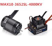 Hobbywing Combo EZRUN MAX10 60A Waterproof Brushless ESC+3652SL G2 4000KV Motor Speed Controller for 1/10 RC Car Crawler Truck