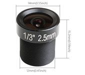 RunCam RC25 FPV short Lens 2.5mm FOV130 Wide Angle for Swift Swift2 PZ0420 