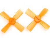 1735 43mm 4 Blade PC Propeller 1.5mm Hole For 11xx Motors Micro FPV Racing Frame orange