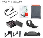 PGYTECH Filters Landing Gear Extensions Landing Pad Lens Hood Remote Controller Clasp Skin 7In1 Accessories Combo for MAVIC AIR