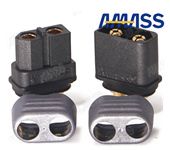 Amass Black XT60 Connector Sheathed Upgraded Version XT60 Plug+Protector Cover T-plug Interface Connectors