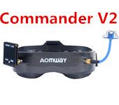 New Aomway Commander Goggles V2 3D 5.8G 64Ch 1080P 800*600 SVGA FPV Video Headset Support HDMI DVR FOV 45 For RC Model