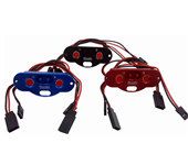 rccskj CNC Electric Switch with Fuel Dot Red/Blue/Black color for RC Airplane 8104#