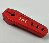 High Quality Red 18T Half Size Metal Servo Arm 