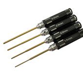 4 In 1 Plating Screwdriver Hexagon Head 1.5 2.0 2.5 3.0mm Hex Screw Driver Tools Set Professional RC Tools Kits