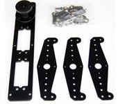 Rudder Servo Auxiliary Arm FM11-303B - Black (for 100cc petrol airplane)