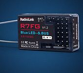Radiolink R7FG 2.4GH 7CH Receiver 2-Way Transmission Integrated Gyro for RC6GS RC4GS T8FB Transmitter