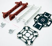 F450 Immersion Gold PCB Board Quadcopter Frame Kit - Red/ White Arms