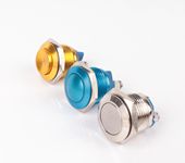 New 16mm Stainless Steel Metal Waterproof Push button Engine Starter Switch Button Switches