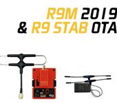 FrSky R9M 2019 900MHz Long Range Module and R9 STAB OTA ACCESS RC Receiver with Mounted Super 8 and T antenna