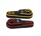 TRX4 Aluminum Metal Servo Horn 25T Steering Arm Black & Gold for Traxxas TRX-4 1/10 Scale RC Crawler Car Black & Red