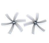 HQPROP Duct 75MMX6 75mm 6-Blade 3inch PC Propeller for RC FPV Racing Freestyle Cinewhoop Duct Drones-Grey (2CW+2CCW)