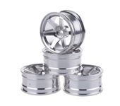 4PCS 1/10 Flat Running Drift Vehicle Aluminum Metal Wheel Rims For 1/10 RC Car HSP94122 94123 CS D4 TT02