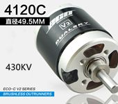 DUALSKY ECO 4120C-V2 430KV fixed-wing Brushless Motor applied to popular 70E F3A 3D models (2.6kg-3kg) for example EF70