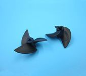 1Pair D35mmx3.00mm 3 Blades Nylon Positive / Reverse Propeller for RC Boat Models Refit Parts