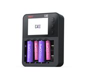 ISDT C4 EVO 36W Smart Battery Charger with Type-C QC3.0 Output for AA AAA Li-ion Battery with IPS Display Screen and Fire Prevention