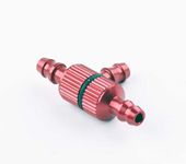 D8 x 3.2 x L28mm Oil Filter Nozzle Aluminum Tee Fuel Gasoline Gas Strainer for RC Model Parts