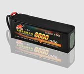 Fire Bull 7.4V 6600mAh 35C 2S Rechargeable Lipo Battery T Plug For 1/10 RC Car Drone Boat