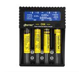 HTRC CH4 4Slots Battery Charger 18650 Li-ion Li-fe Ni-MH Ni-CD Charger For AA/AAA/18650/26650/6F22/16340/9V Battery Smart Charger