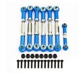 Aluminum Alloy Tie Rods DIY Accessories Full Set for TRXXAS SLASH 2WD RC Car Upgrade Part