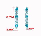 2PCS Oil Adjustable 90mm Metal Shock Absorber Damper for 1/10 RC Car Parts SCX10 TRX4 D90