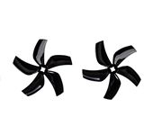 4pcs/2pairs Black GEMFAN D76 Ducted 76mm 3inch 5-Blade Propeller for RC 3inch Cinewhoop Duct Drone