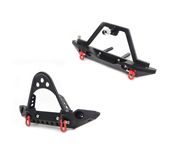 Metal Front Rear Bumper Bull Bar Spare Tire Carrier For 1/10 RC Crawler Car Trx-4 SCX10 90046 90047