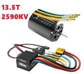 SkyRC TS50 50A Brushless Sensored ESC 13.5T 2590KV Brushless Motor Power System Combo for 1/10 Touring Car