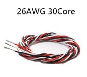 1Meter 26AWG 30Core 3 way Twist Servo Extension Cable JR Futaba Twisted Wire Lead(Black-Red-White)