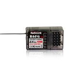 Radiolink R6FG V4 2.4GHz 6 CH FHSS Receiver High Voltage Gyro Integrated For RC4GS RC3S RC4G T8FB RC6GS Transmitter RC Car Boat