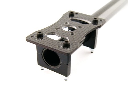 Motor Mount for MultiRotor 3k Carbon fiber for 19-25mm pipe clip
