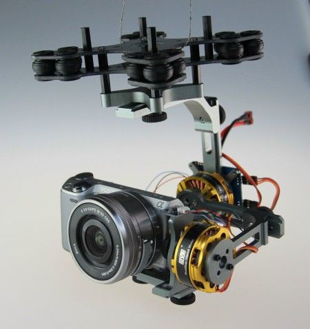 DYS Brushless Two-axis Gimbal Kit w/4108 Motor&for Sony NEX ILDC