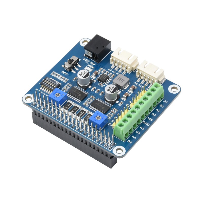 Waveshare Stepper Motor HAT Dual HR8825 Motor Controller Up To 1/32 Microstepping for Raspberry Pi