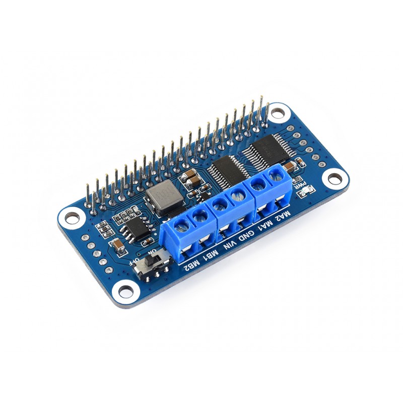 Waveshare Motor Driver HAT I2C Interface Onboard PCA9685 Chi TB6612FNG Dual H-bridge for Raspberry Pi