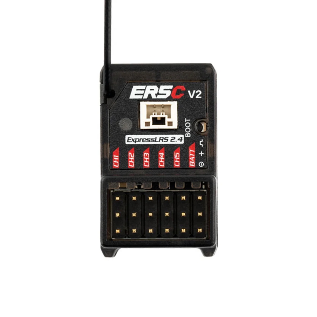 RadioMaster ER5C V2.0 5CH ELRS 2.4GHz PWM Receiver High Performance Fast Response Ultra-Long Range for RC Racing Cars and Boats