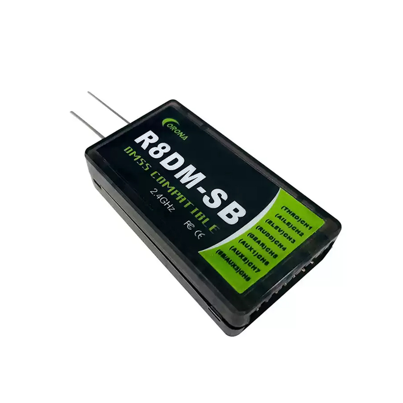 Corona R8DM-SB 2.4GHz DMSS Receiver 8 Channel for JR DMSS XG6 XG7 XG8 XG11 XG14 2.4GHz Transmitters
